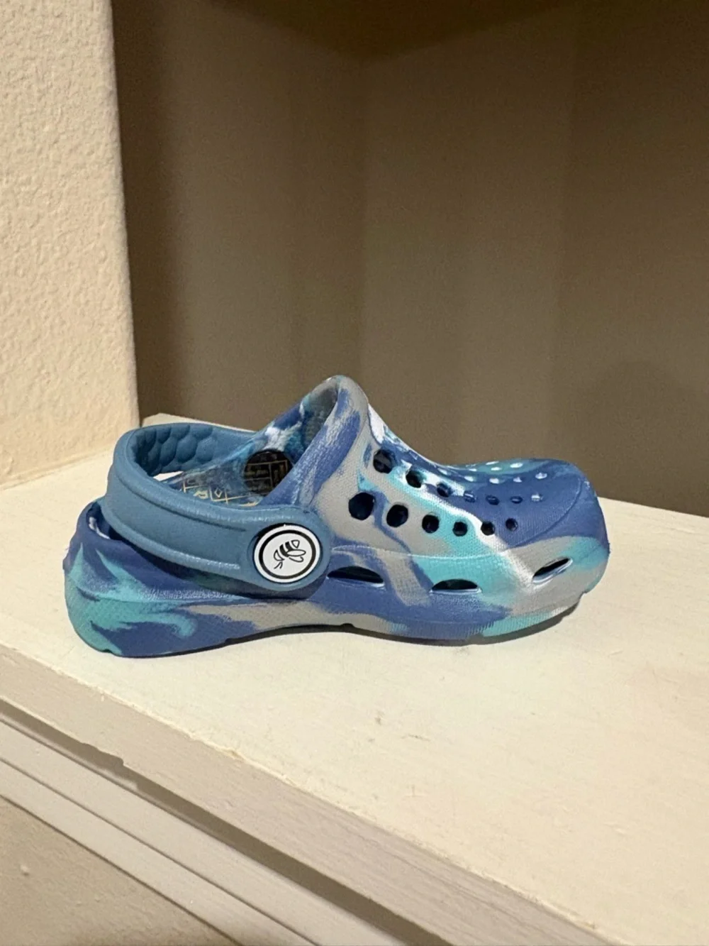 Joybees Clogs Blue Kids Toddler Infant Sz 4/5 SlipOn Comfort Sandals Lightweight